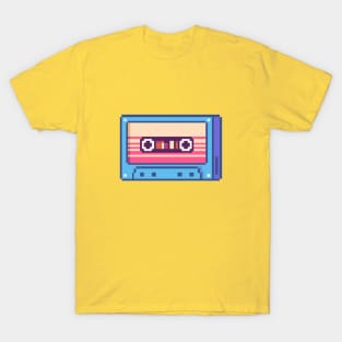 Pixel Art Tape Cassette T-Shirt